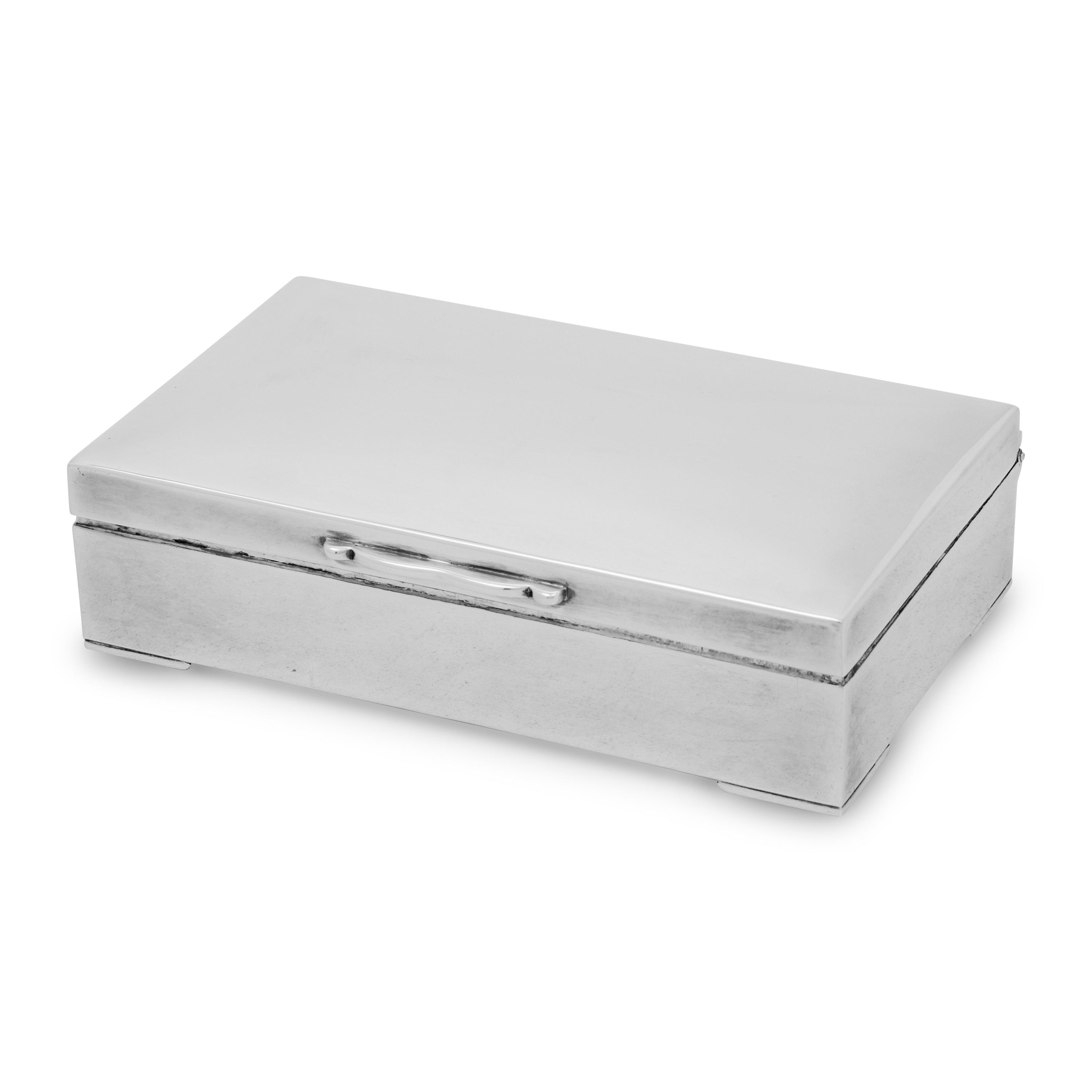 A Mexican Silver Cigarette Box