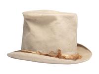 [POLITICS]. Benjamin Harrison 1888 election campaign hat and jugate cabinet card.