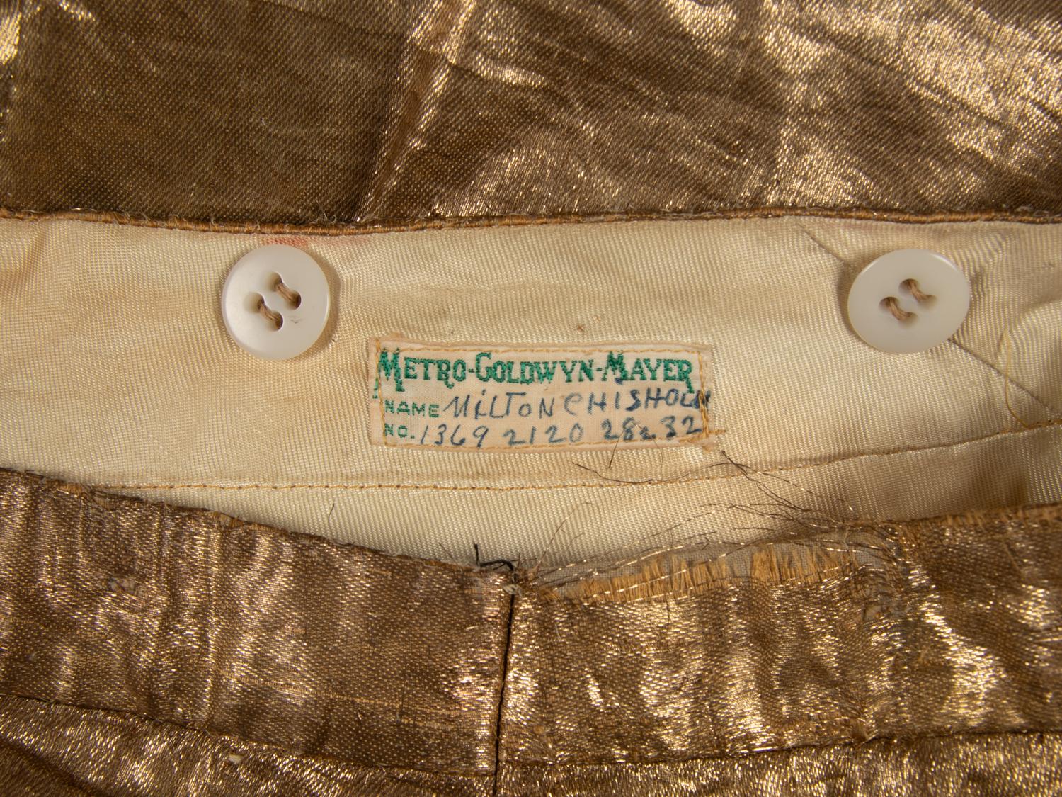 Gold Lamé Trousers Worn in Till the Clouds Roll By, 1946
