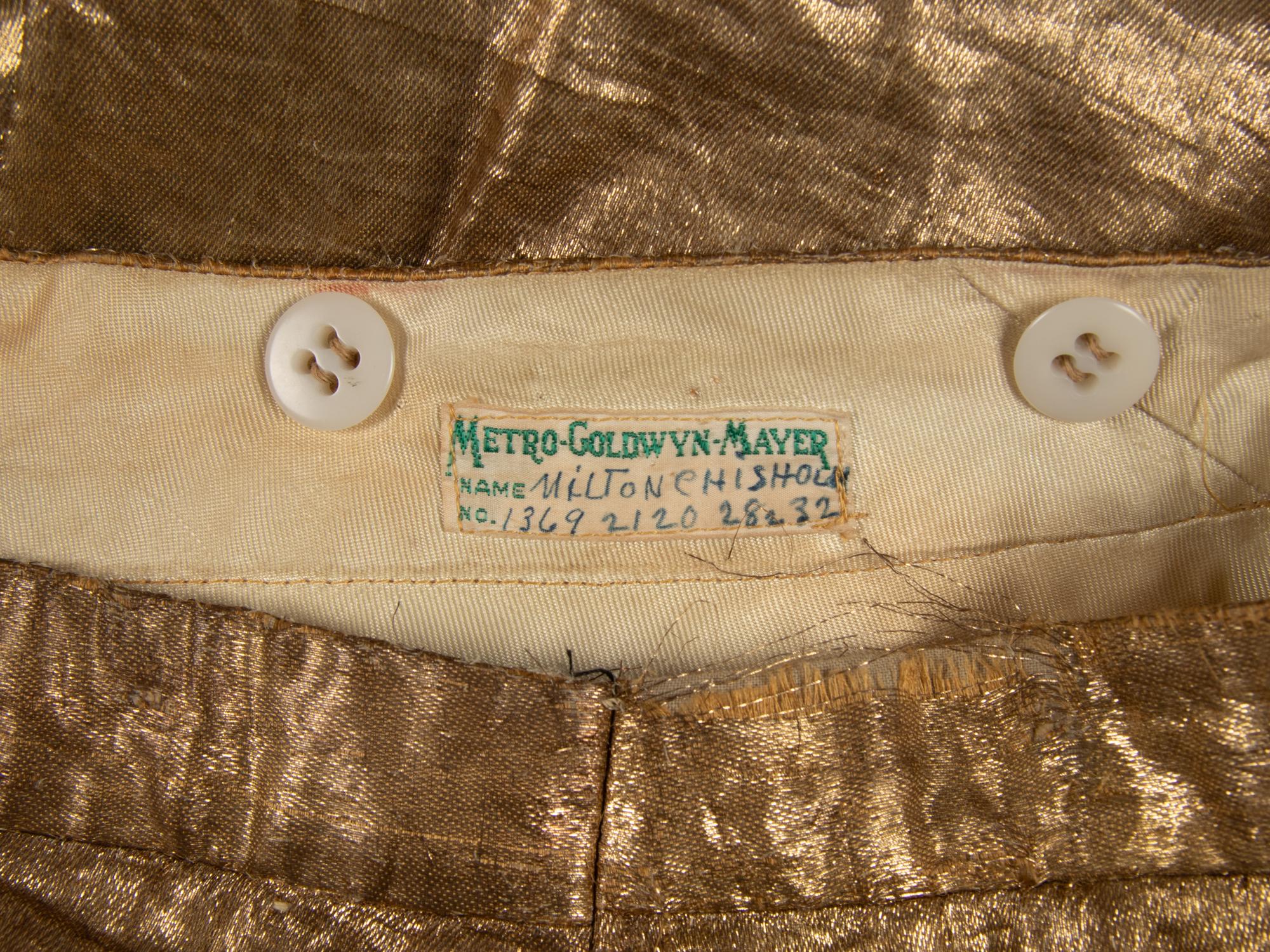 Gold Lamé Trousers Worn in Till the Clouds Roll By, 1946