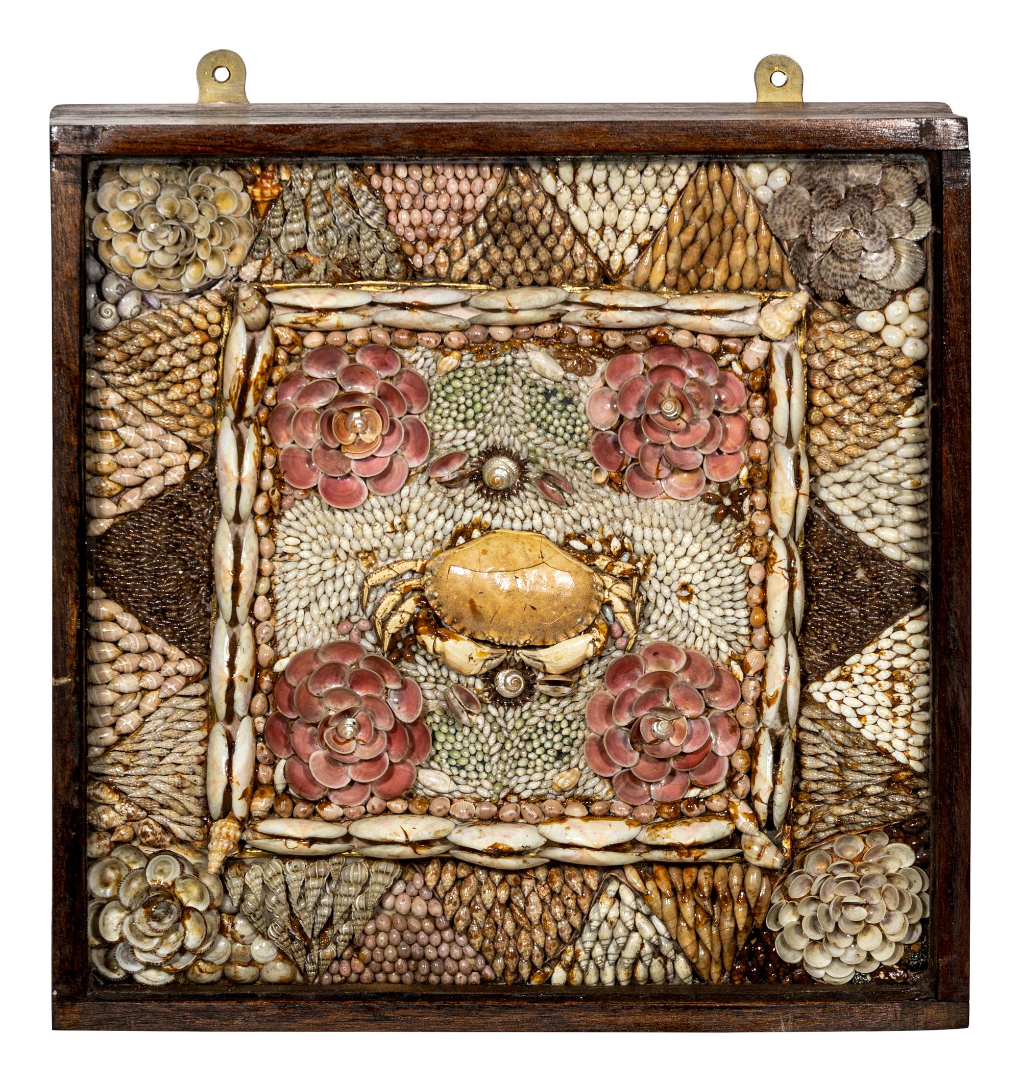 A Shellwork and Crab Specimen Sailor's Valentine