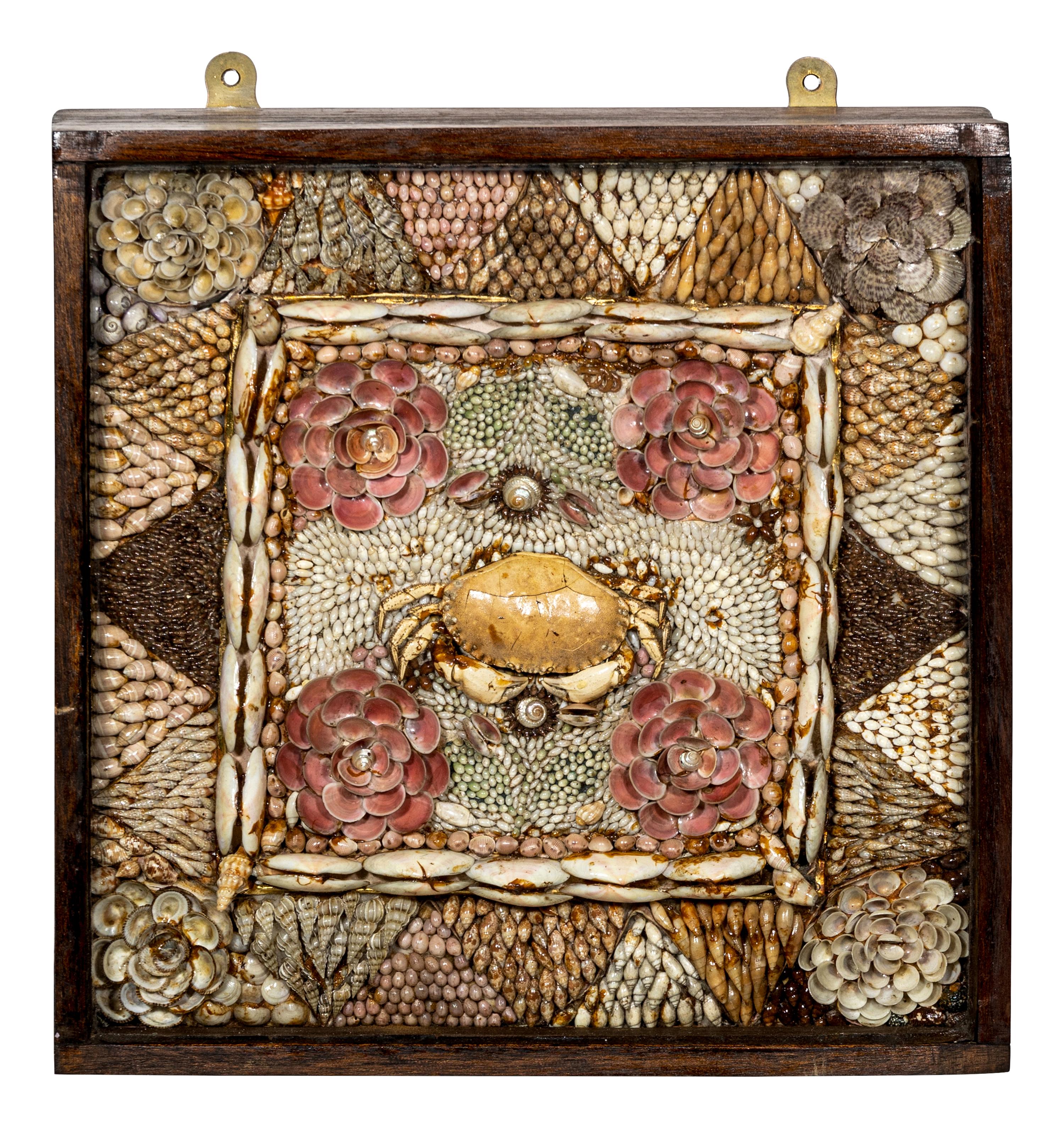 A Shellwork and Crab Specimen Sailor's Valentine