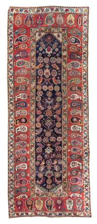 A Caucasian Wool Rug 7 feet x 3 feet.