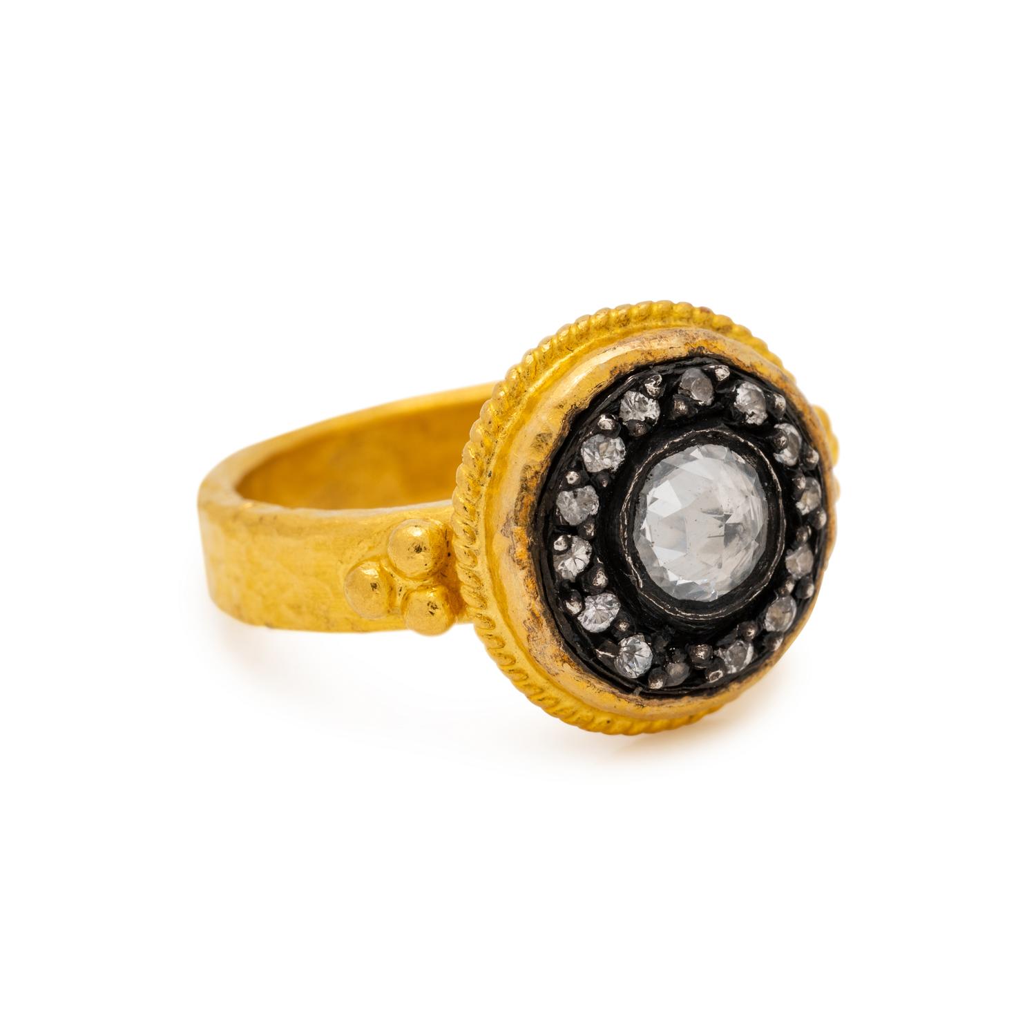 ARA, HIGH KARAT GOLD AND DIAMOND RING