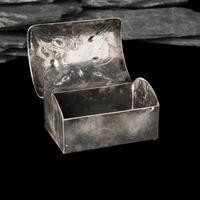 Navajo Silver and Turquoise Lidded Box
