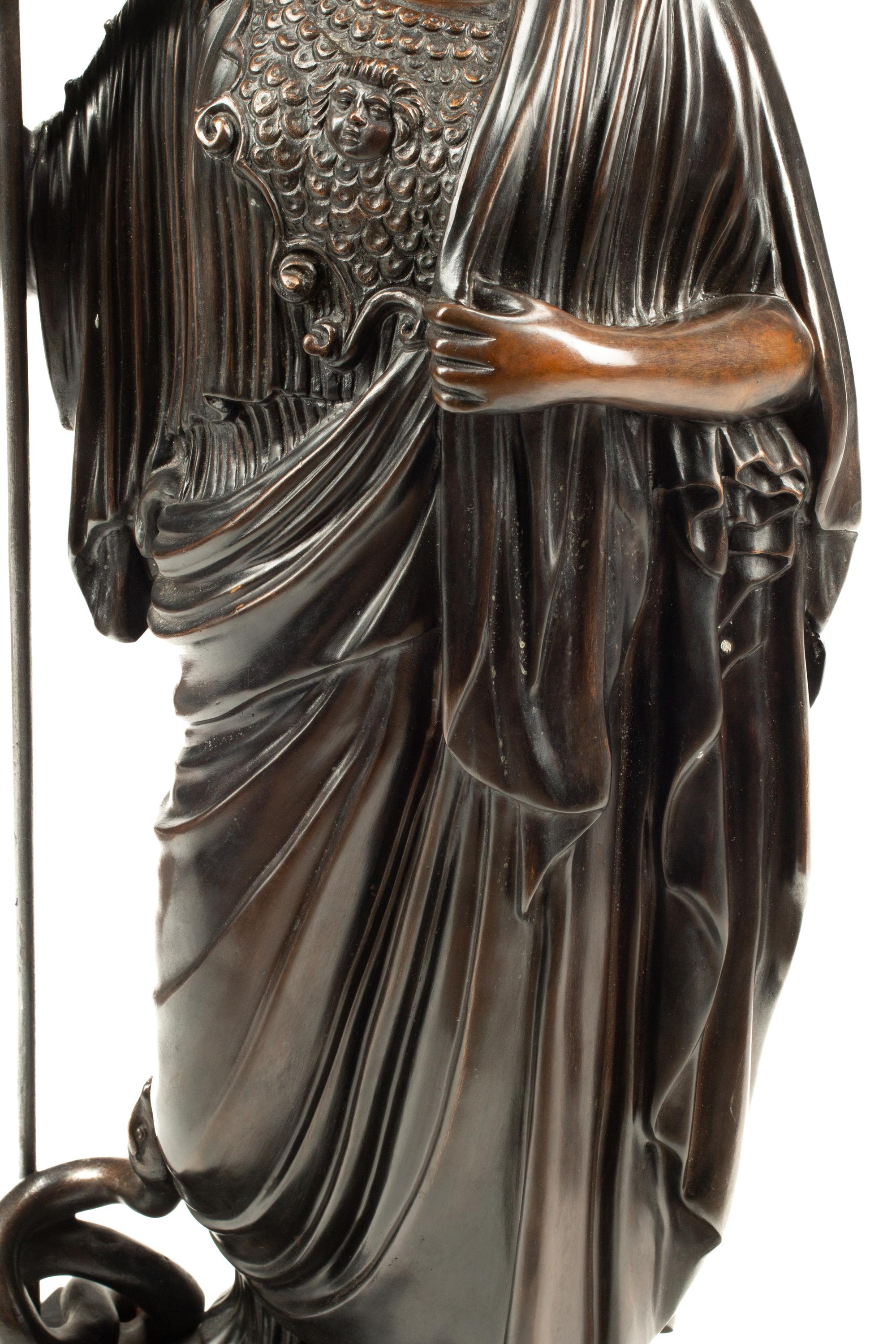 An Italian Bronze Figure of Athena