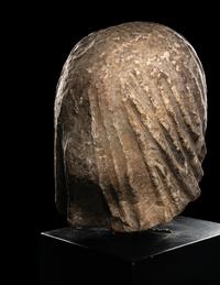 A Roman Marble Portrait Head of a Veiled Woman