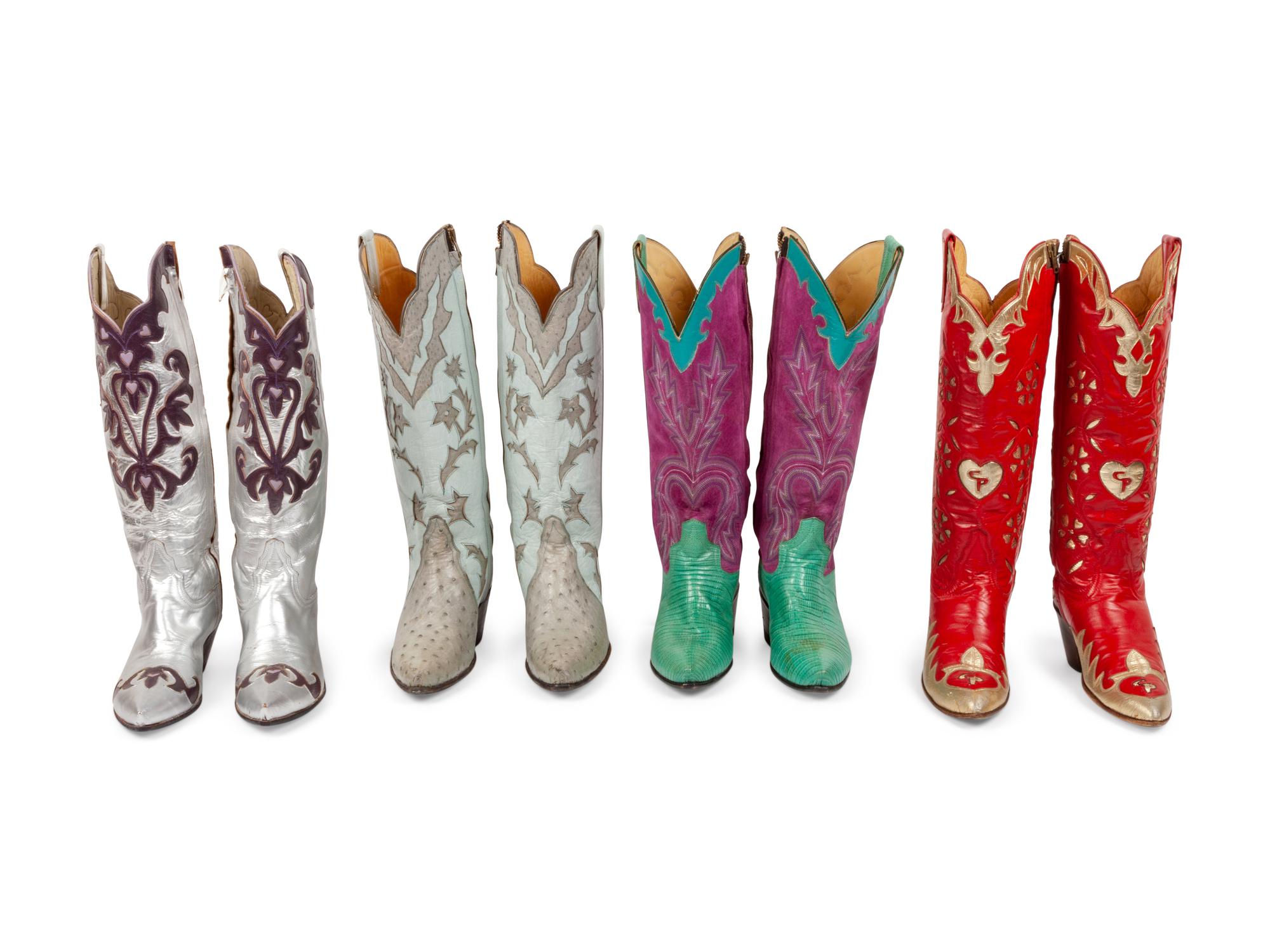 Four Pairs Women's Cowboy Boots
