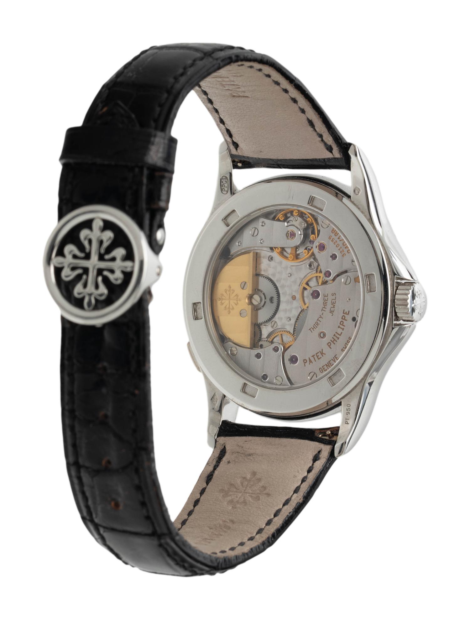 A FINE AND ATTRACTIVE PATEK PHILIPPE, REF. 5110P PLATINUM 'WORLD TIME' WRISTWATCH