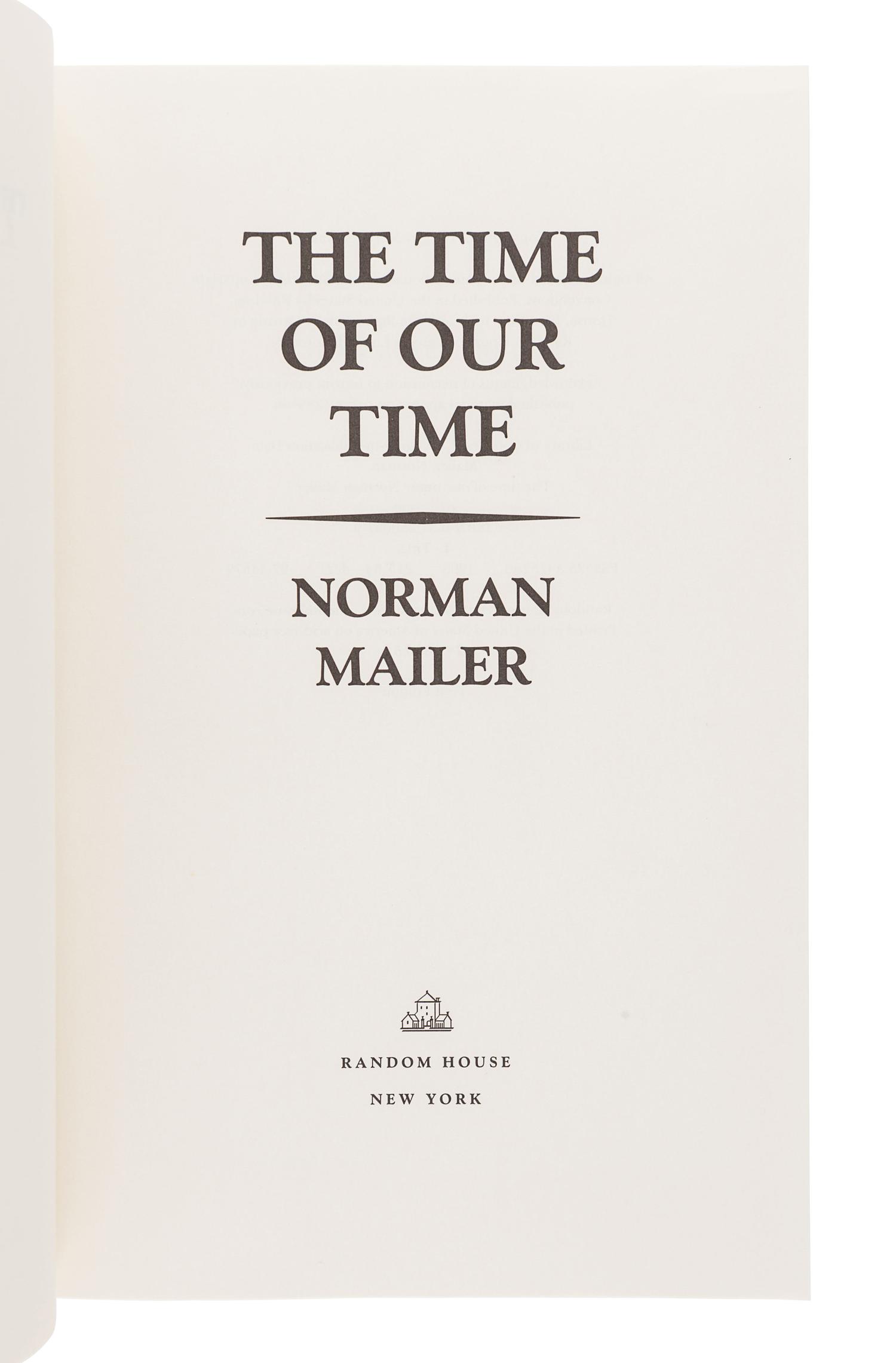 [MAILER, Norman (1923-2007)]. A group of 5 FIRST EDITIONS, comprising: