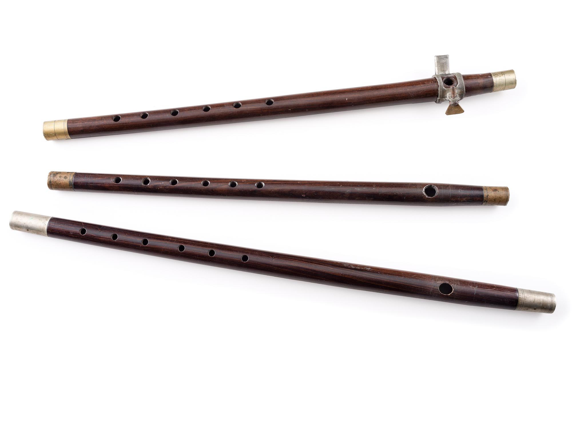 [CIVIL WAR]. A group of 3 rosewood fifes.