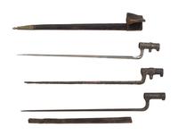 [CIVIL WAR]. 3 Civil War-era bayonets.