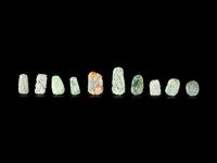 Twenty Chinese Jadeite Pendants
