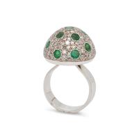 EMERALD AND DIAMOND RING