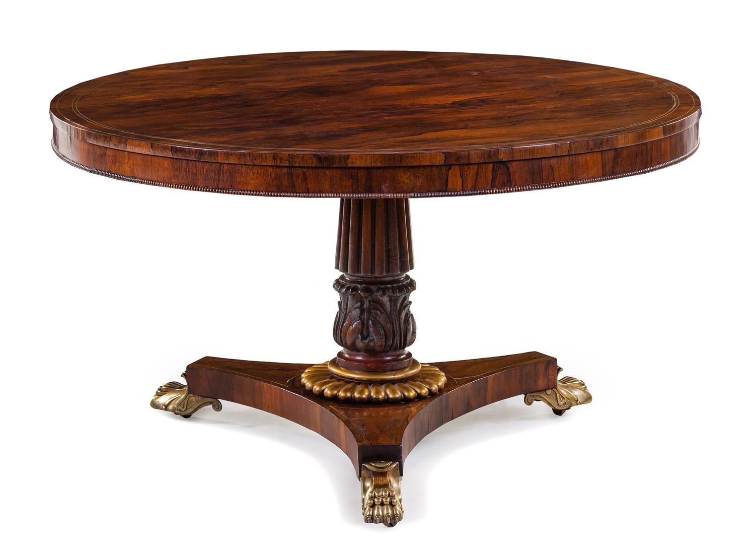 A Regency Rosewood Breakfast Table