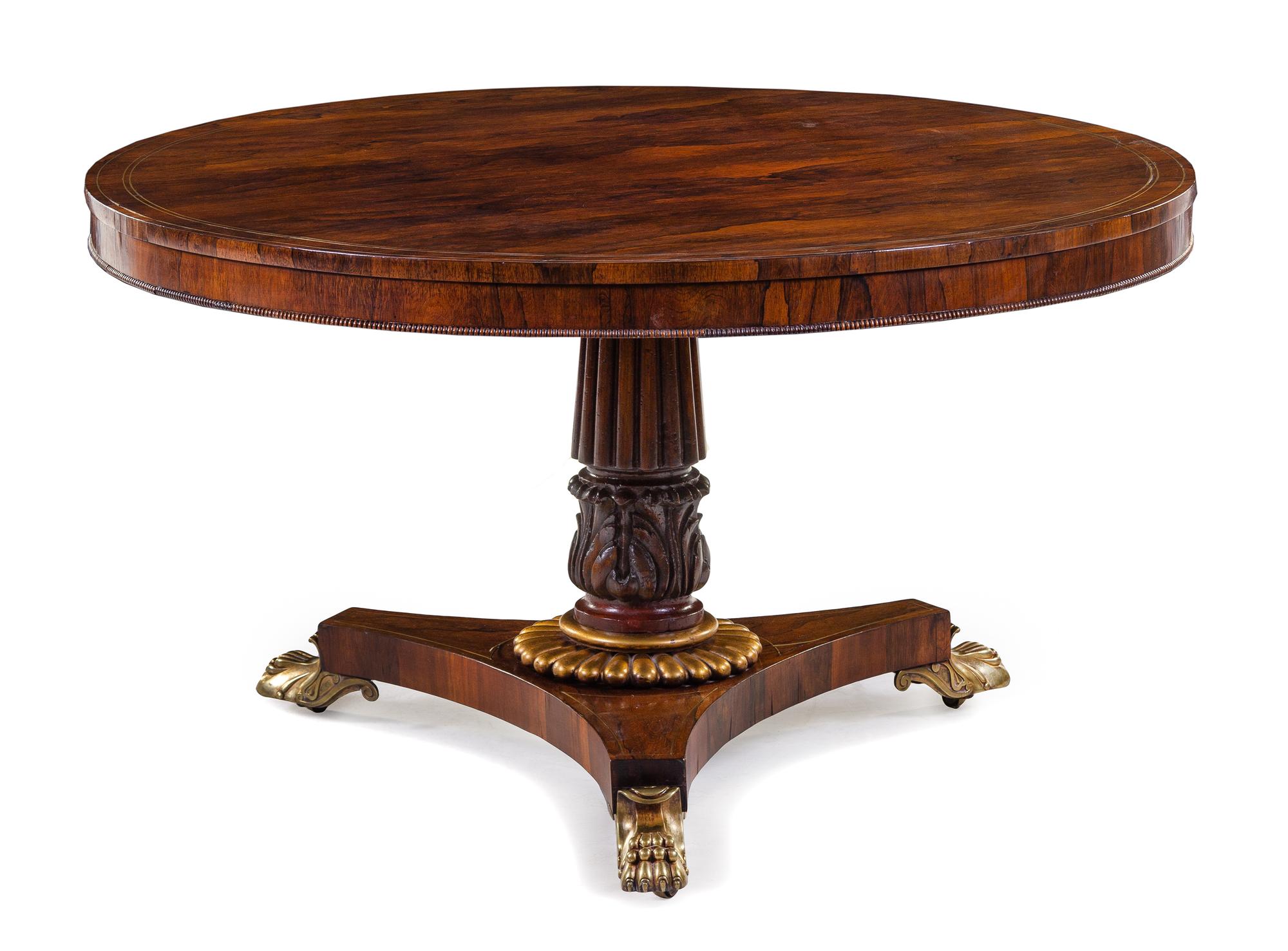 A Regency Rosewood Breakfast Table