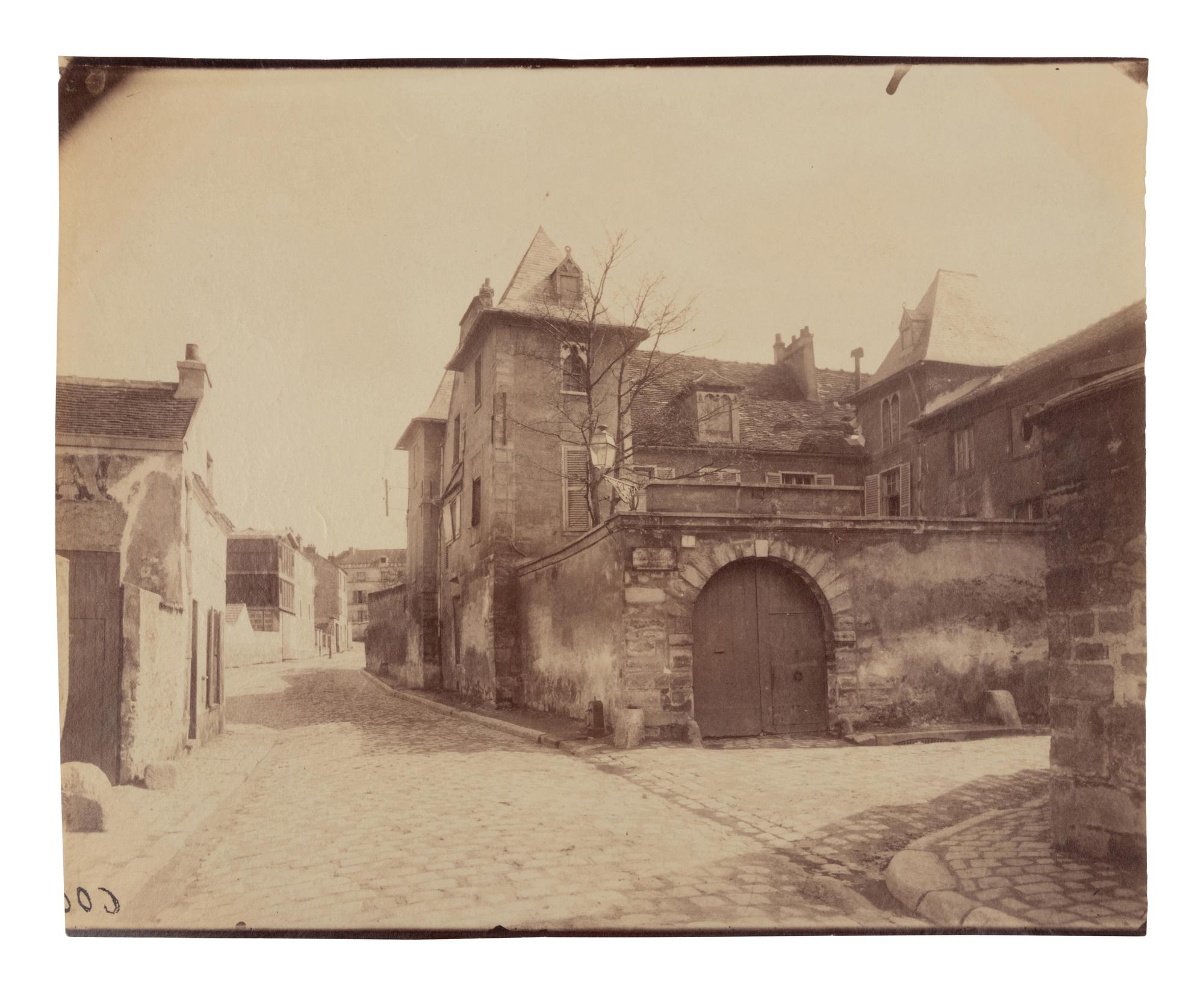 A pair of photographs ( 5e arrondissement, 1899 (rue Saint-Médard) , 1899-1900; Gentilly – ancien château , 1901)