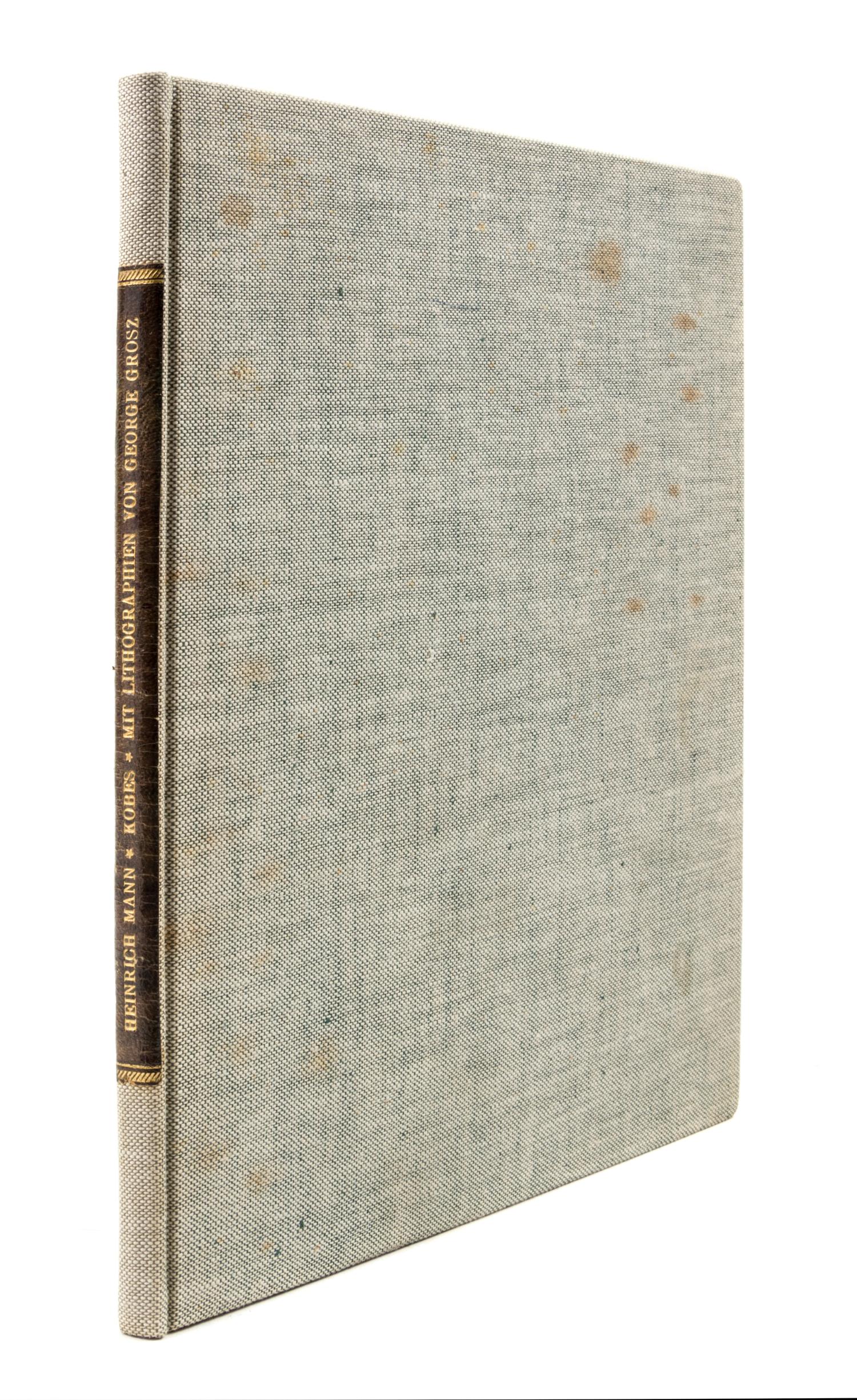 (GROSZ, GEORGE) MAN, HEINRICH. Kobes. Berlin, (1925). First edition. Complete with 10 lithographs by Grosz.