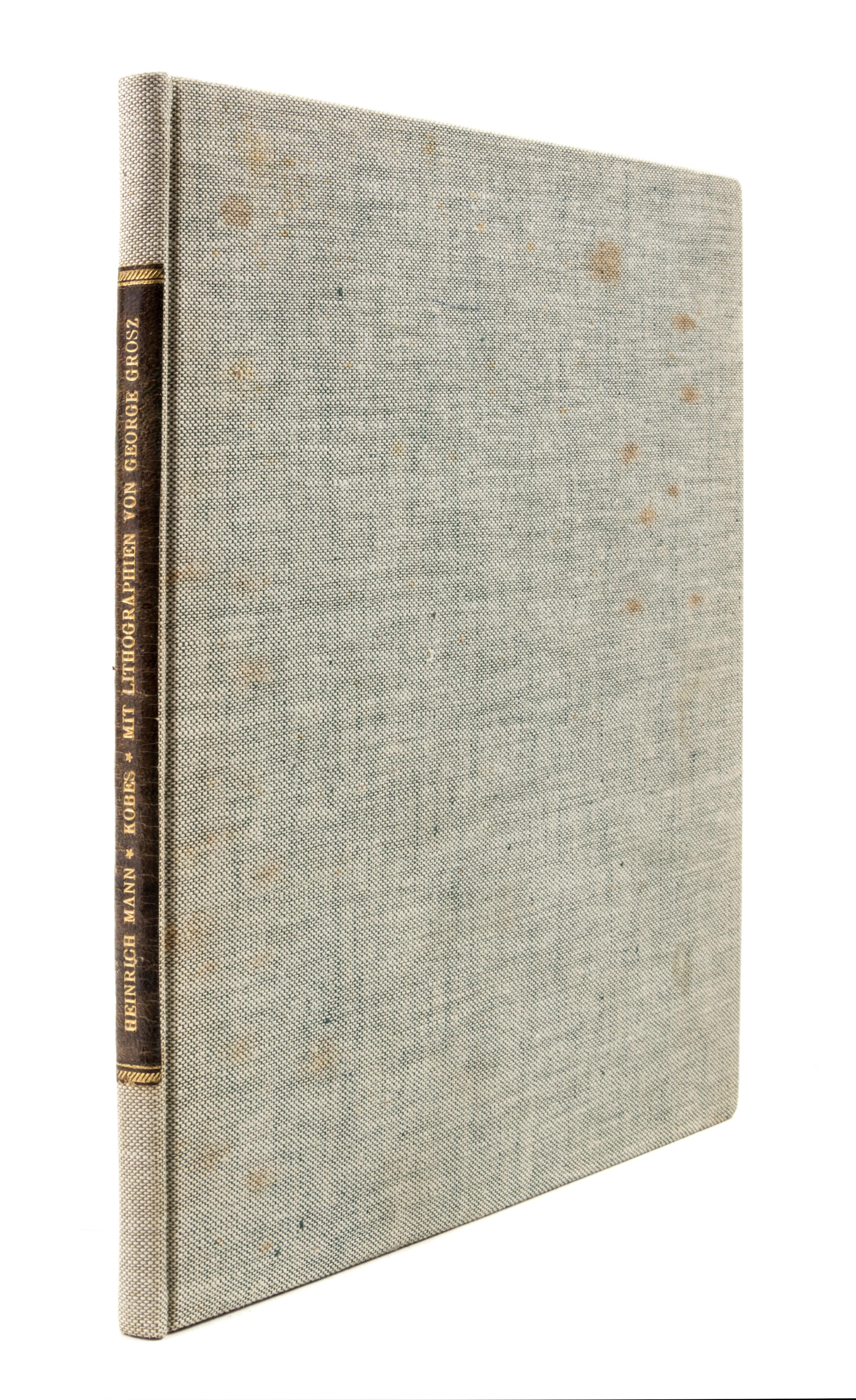 (GROSZ, GEORGE) MAN, HEINRICH. Kobes. Berlin, (1925). First edition. Complete with 10 lithographs by Grosz.