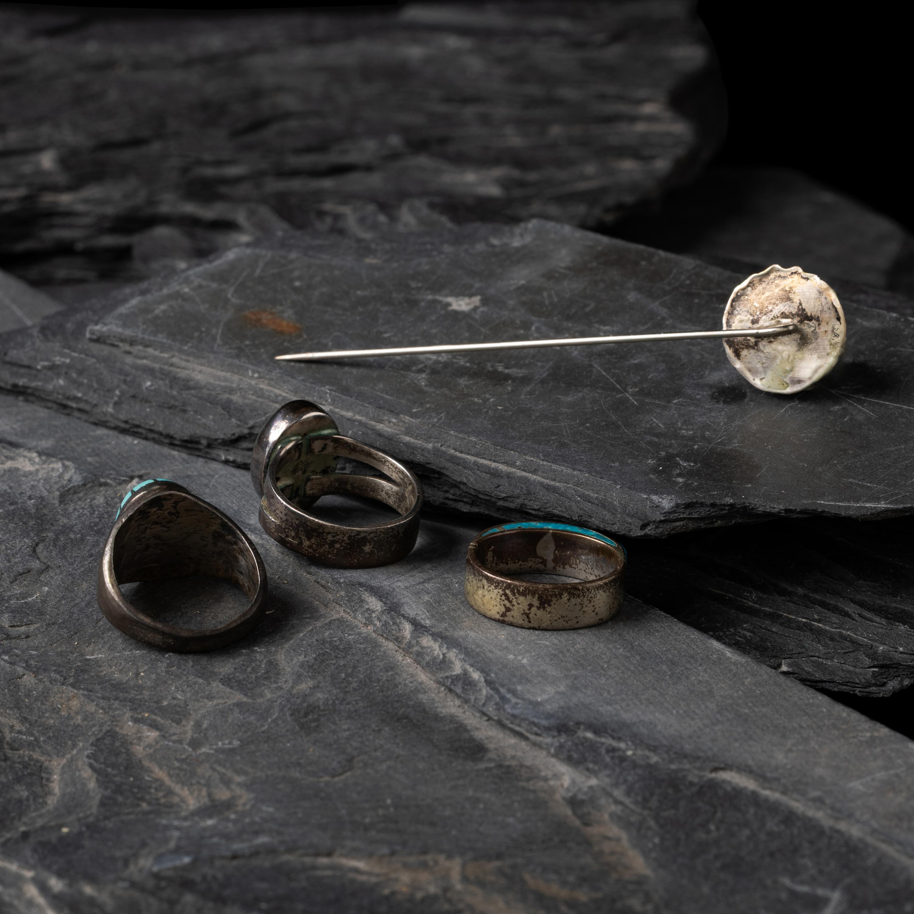 Navajo Rings and Hat Pin