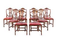 A Set of Eight George III Mahogany Side Chairs