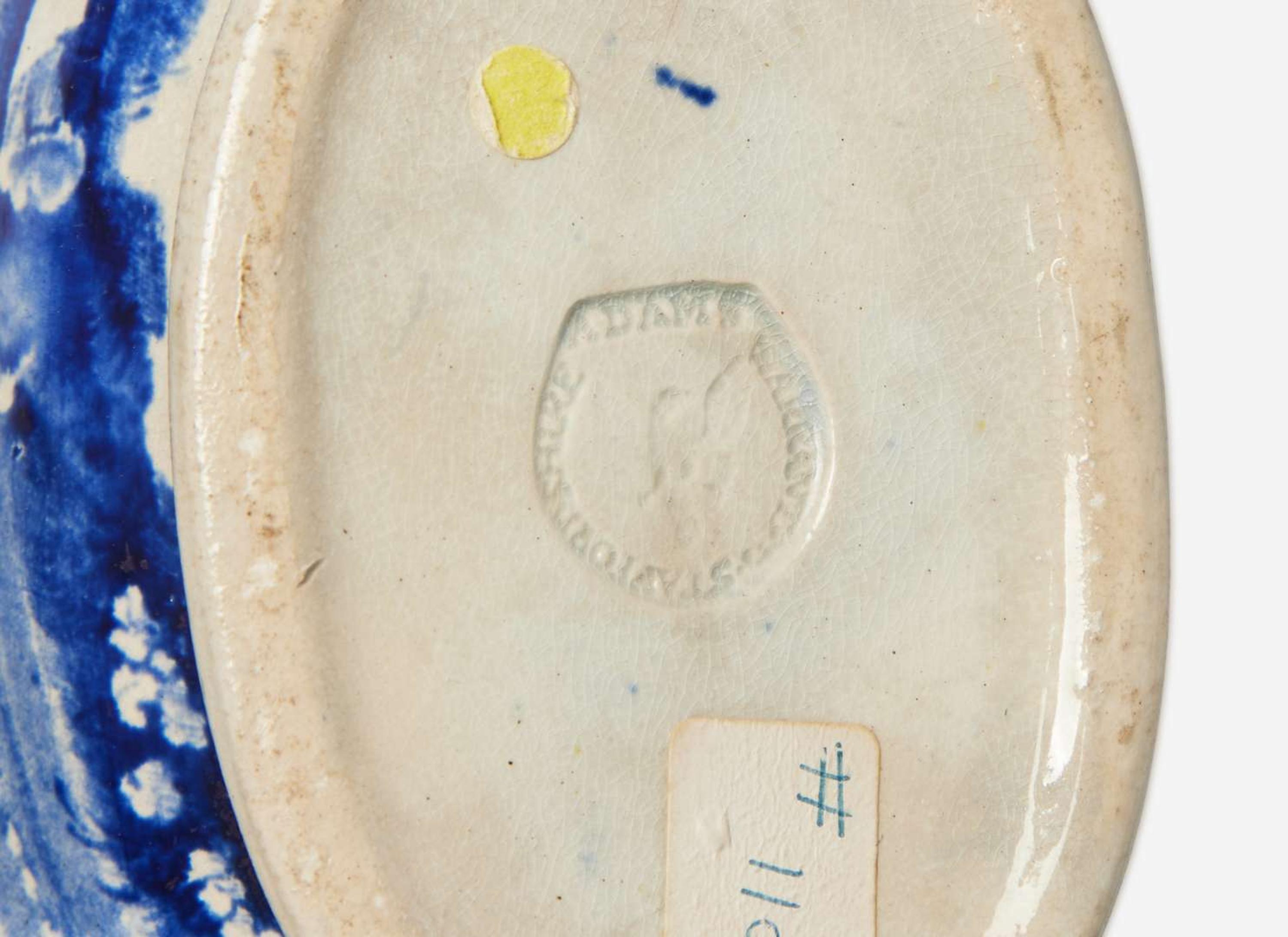 A group of eight Historical Blue Staffordshire tablewares in New York views, various makers, England, circa 1830