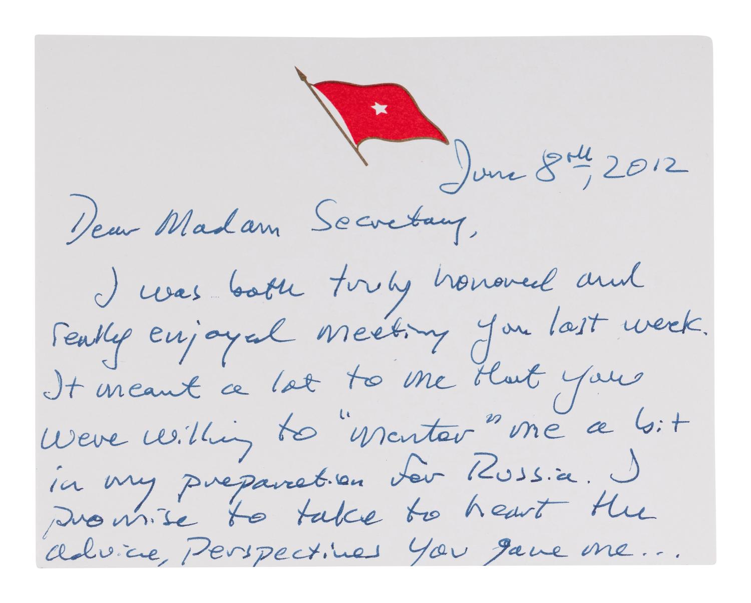 MEMOIRS A group of 4 FIRST EDITIONS INSCRIBED TO SECRETARY ALBRIGHT: