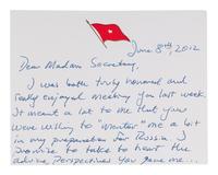 MEMOIRS A group of 4 FIRST EDITIONS INSCRIBED TO SECRETARY ALBRIGHT: