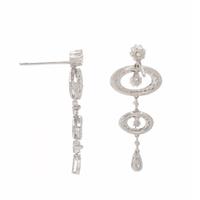 White Gold and Diamond Earrings
