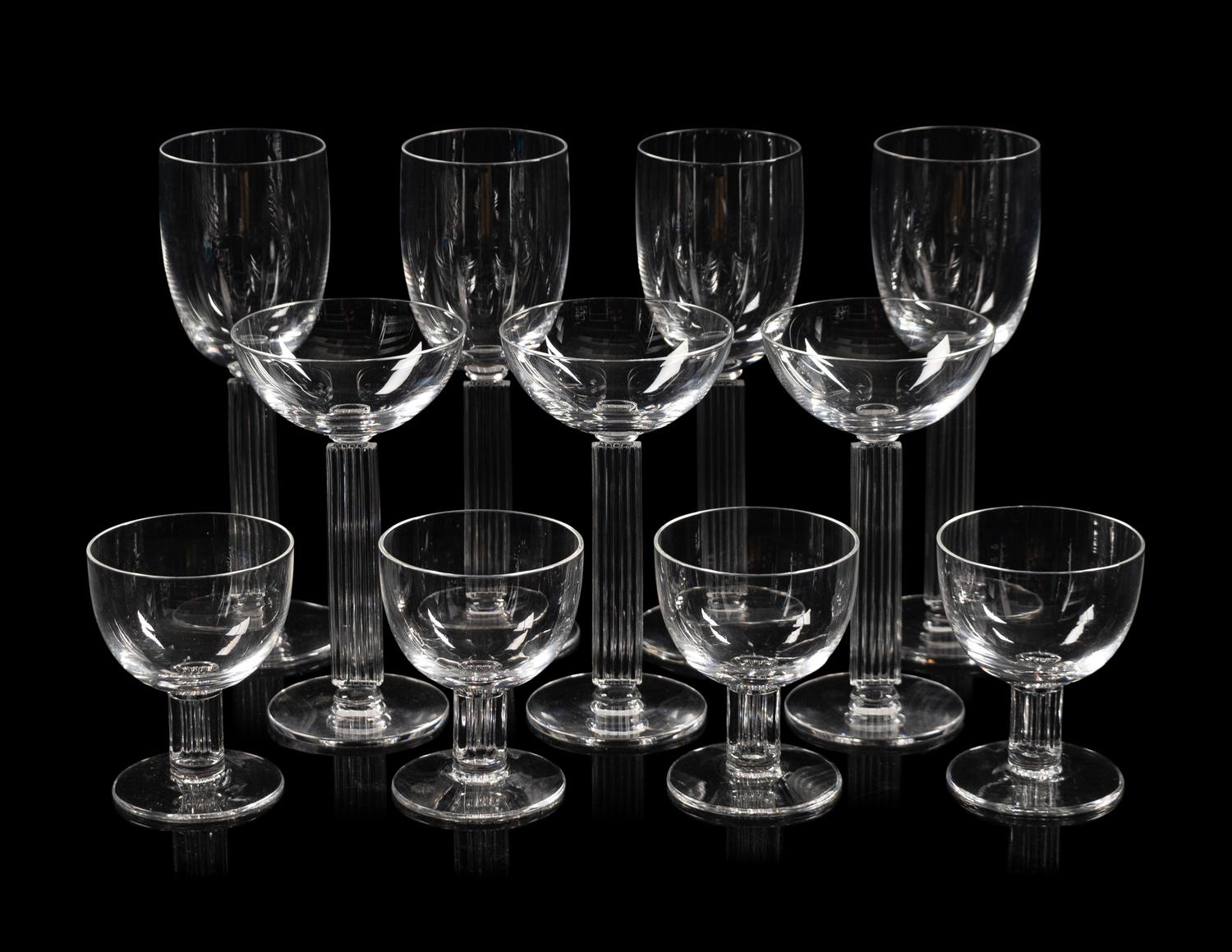 A Libbey Embassy Glass Stemware Service