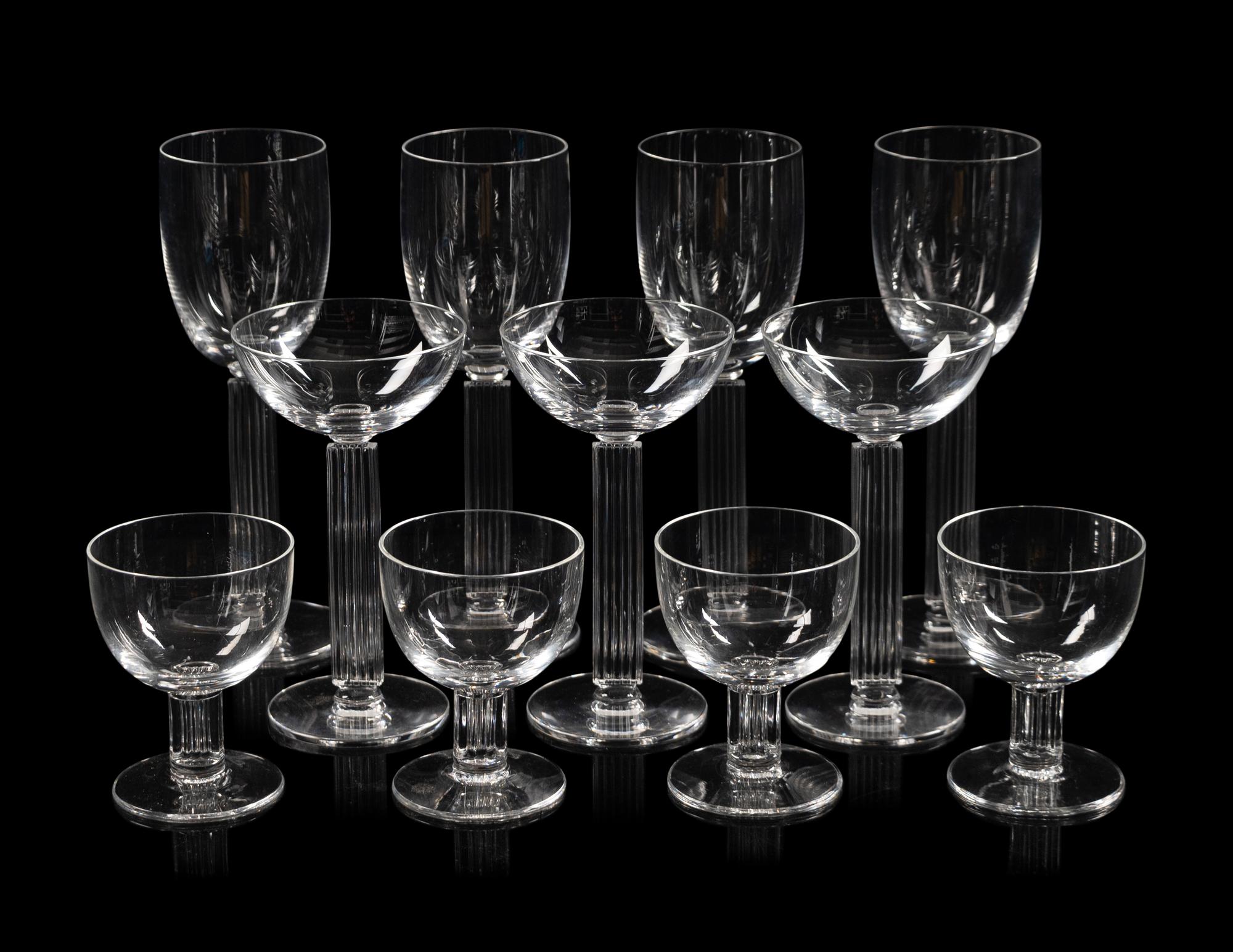 A Libbey Embassy Glass Stemware Service