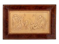 A Continental Carved Marble Relief Plaque