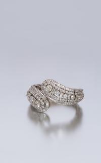 A Vintage Flexible Platinum and Diamond Bypass Bracelet, 51.60 dwts.