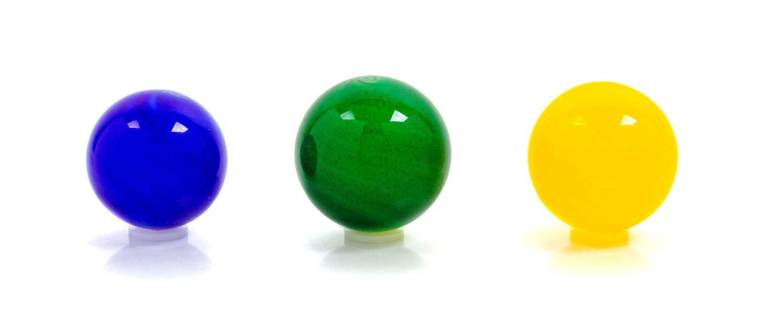 Mark Matthews, (American, b. 1948), Collection of Three Art Glass Marbles
