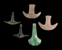 A Group of 5 Chimu Bronze Tumi