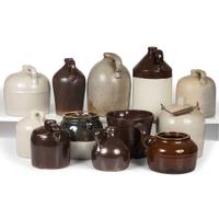 Twelve Stoneware Jugs and Pitchers