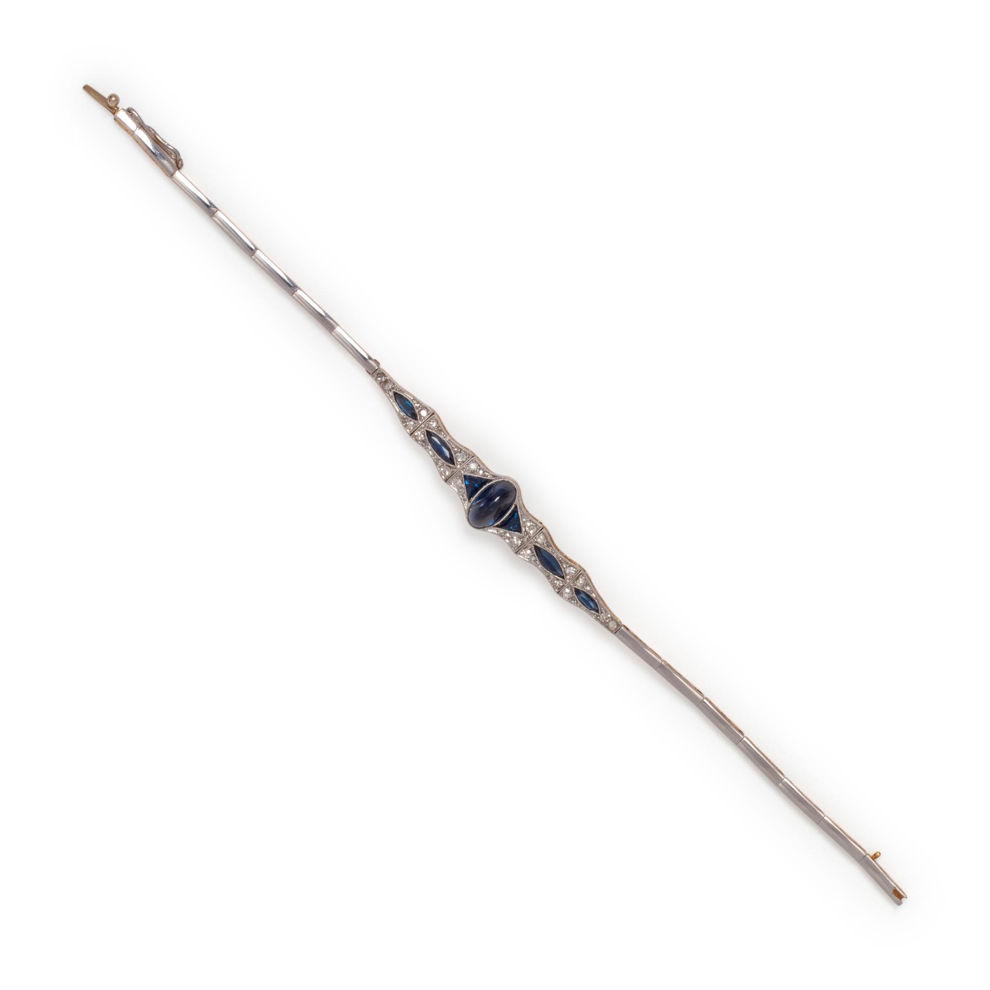 SAPPHIRE AND DIAMOND BRACELET