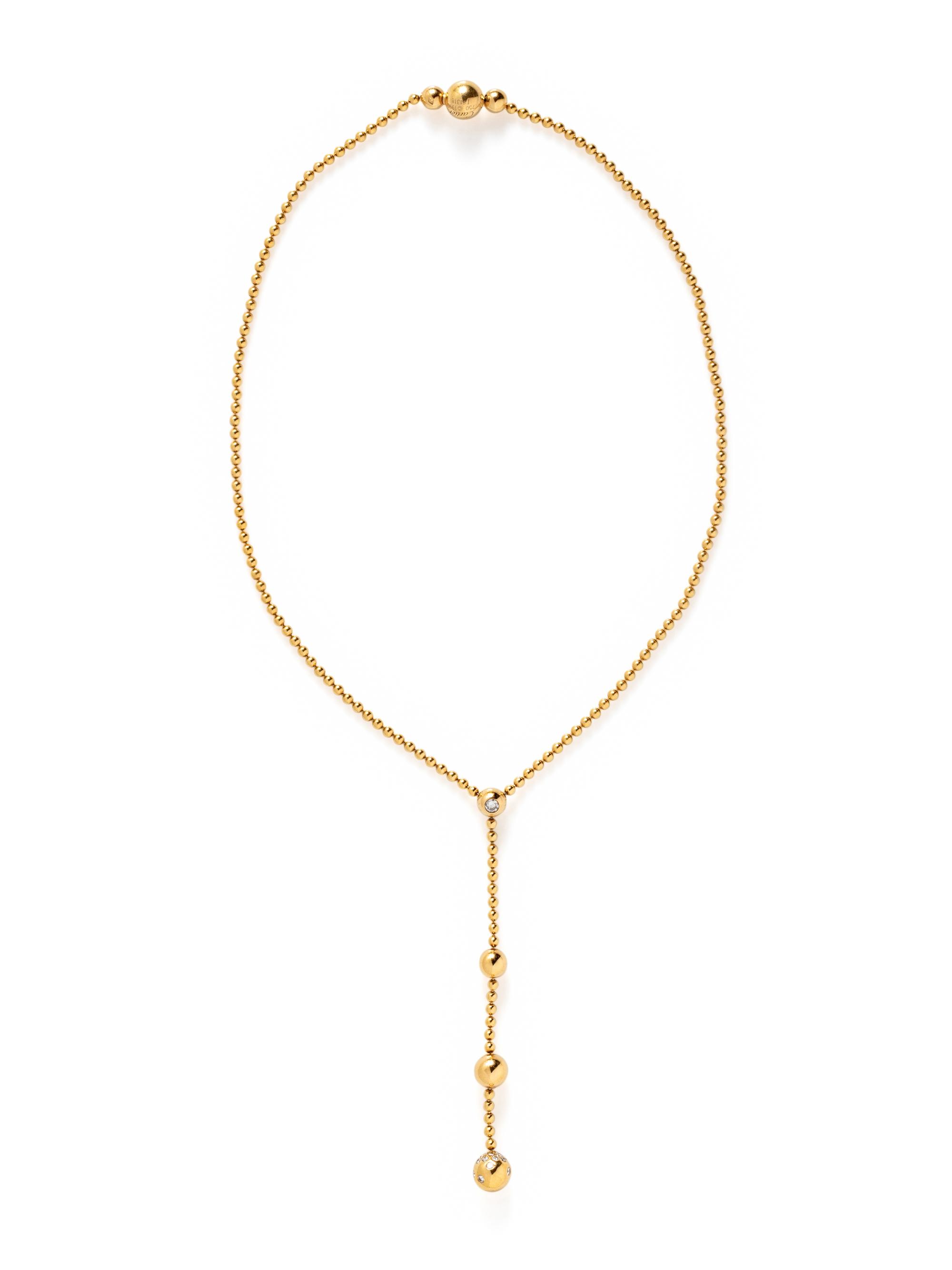 CARTIER, YELLOW GOLD AND DIAMOND 'DRAPERIE DE DECOLLETE' NECKLACE