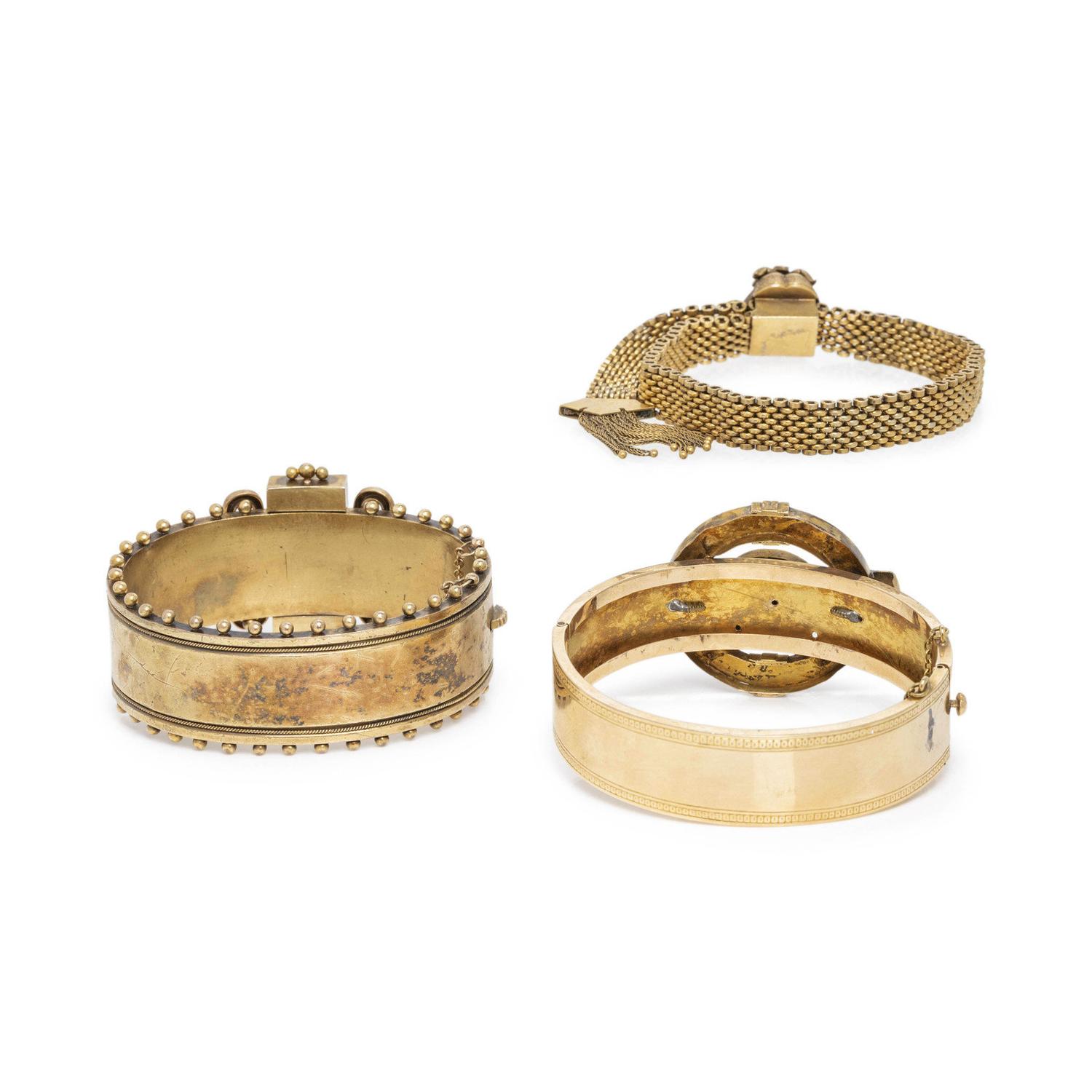 ANTIQUE, COLLECTION OF BRACELETS