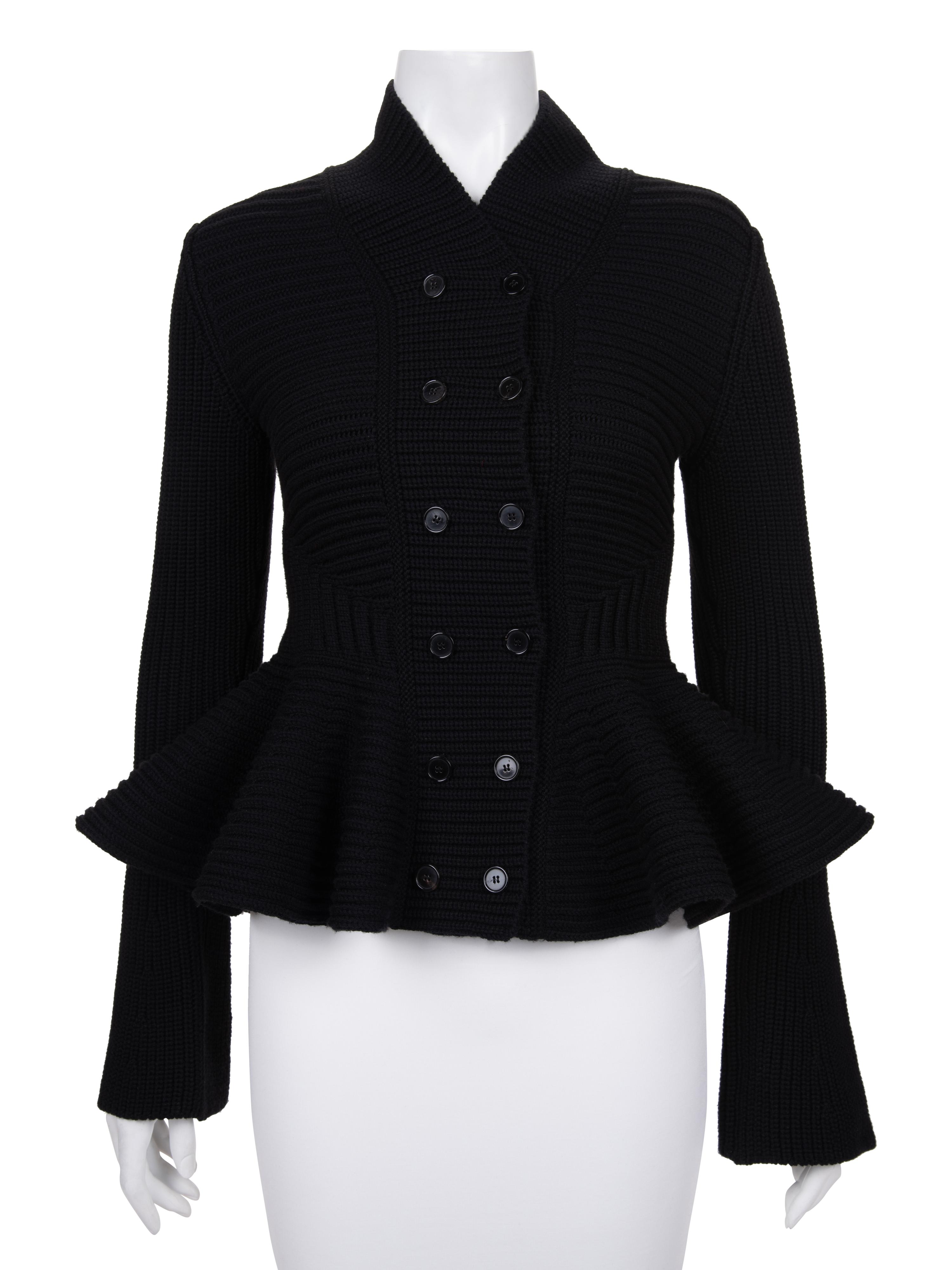 Alexander McQueen Knit Double Breasted Jacket, 2000-10s