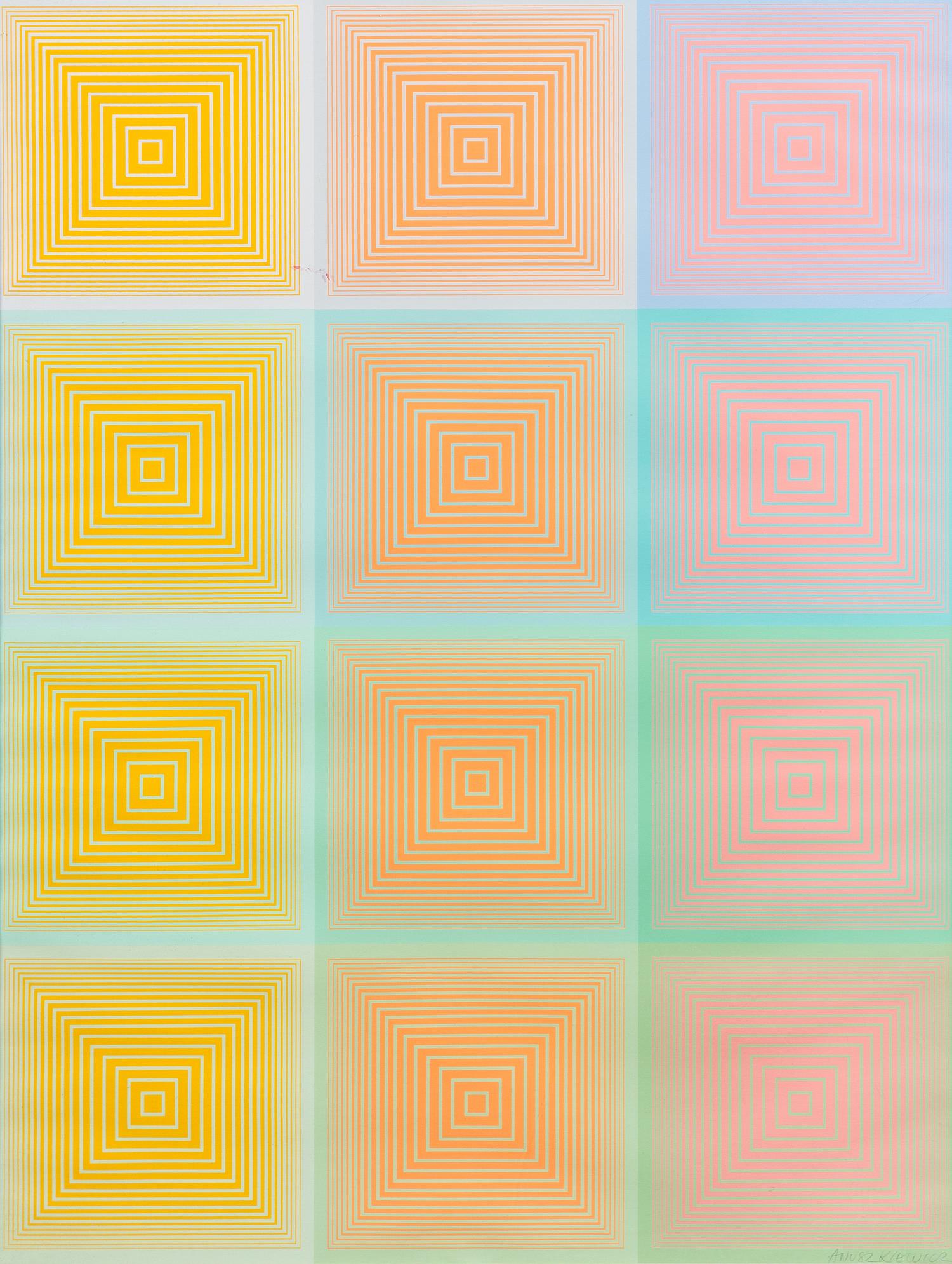Richard Anuszkiewicz, (American, b. 1930), Untitled (Portfolio of Ten)