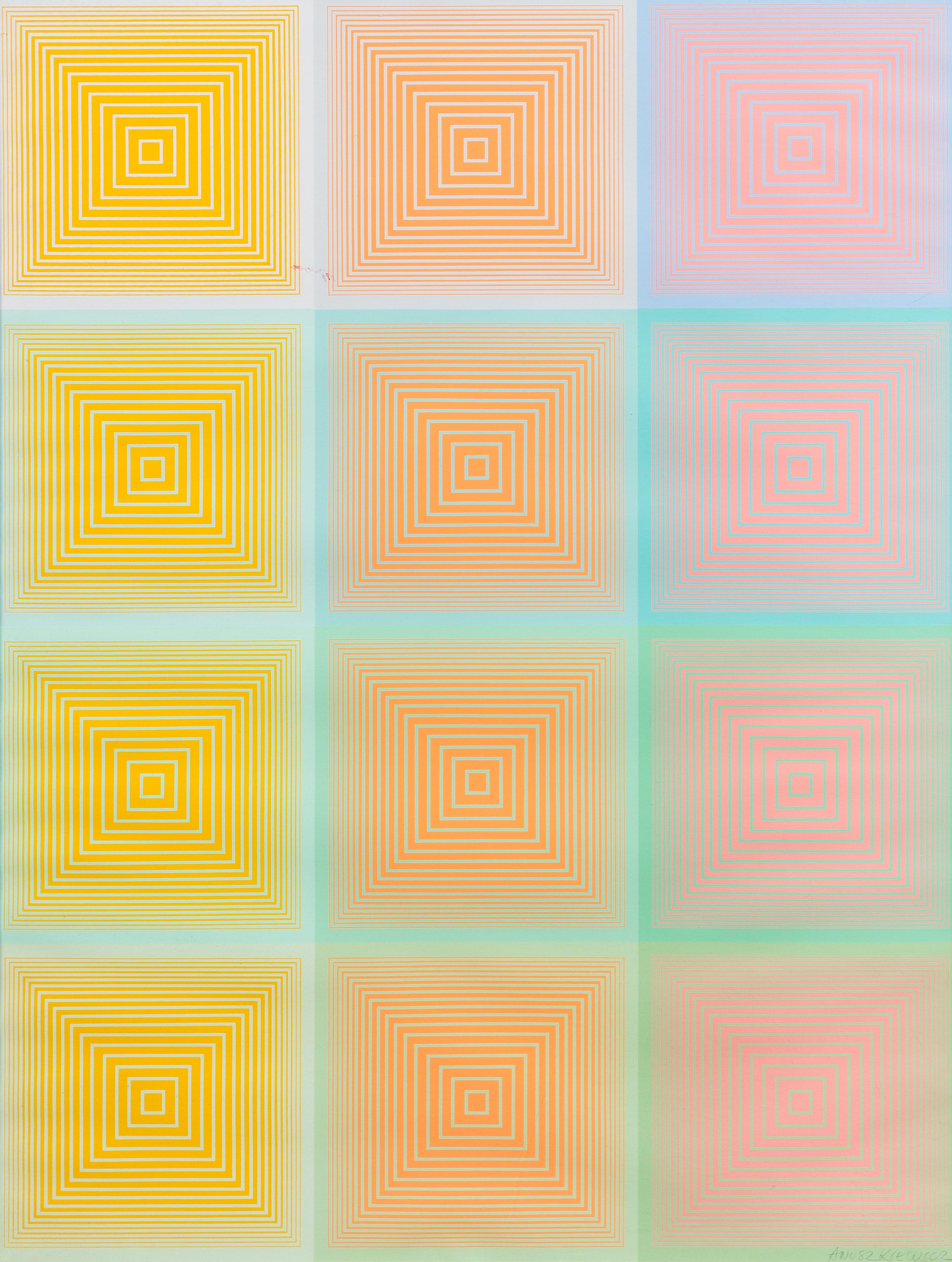 Richard Anuszkiewicz, (American, b. 1930), Untitled (Portfolio of Ten)