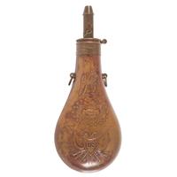 A Rifleman's "Peace" Flask by Batty Dated 1850