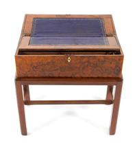 A Regency Burlwood Writing Box Width of box 18 inches. — EARLY 19TH CENTURY