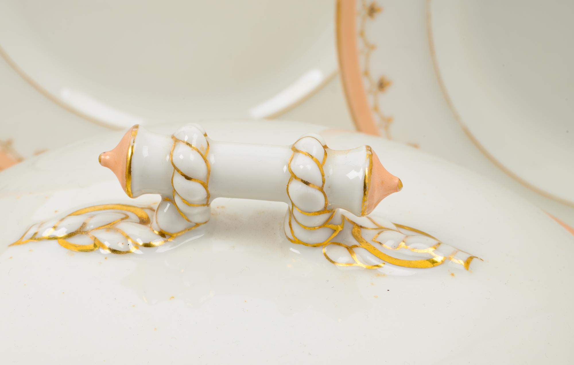 An English Porcelain Dinner Service