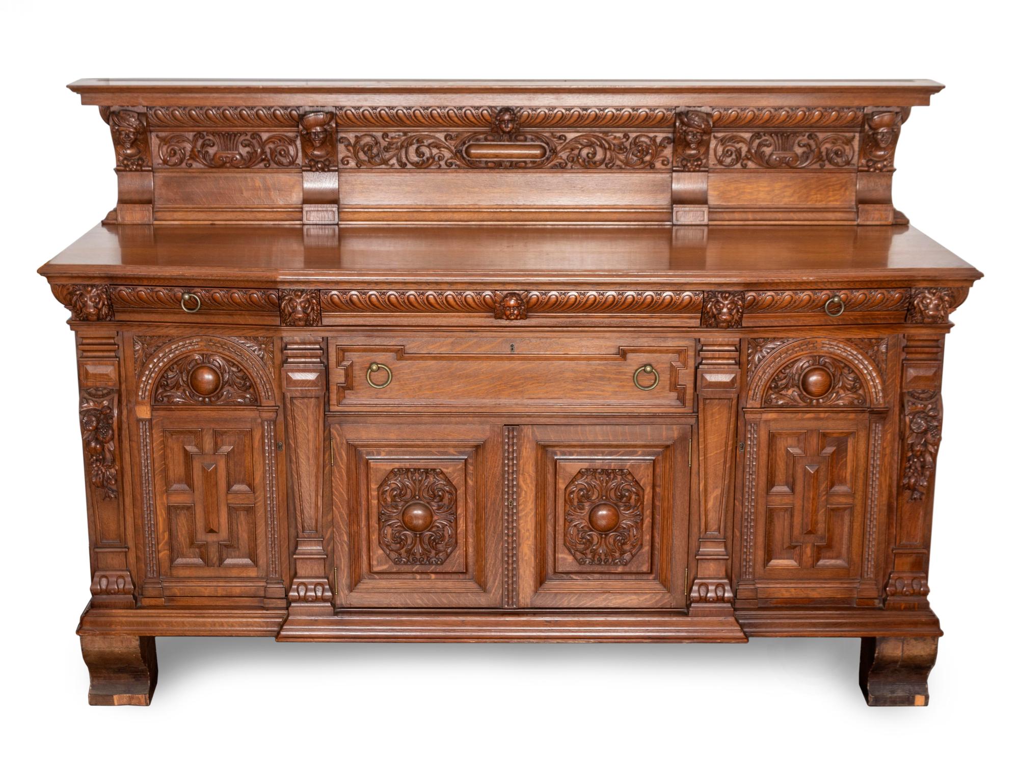 An American Oak Sideboard — BERKEY & GAY, CIRCA 1900