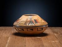 Pottery Jar, with Butterflies