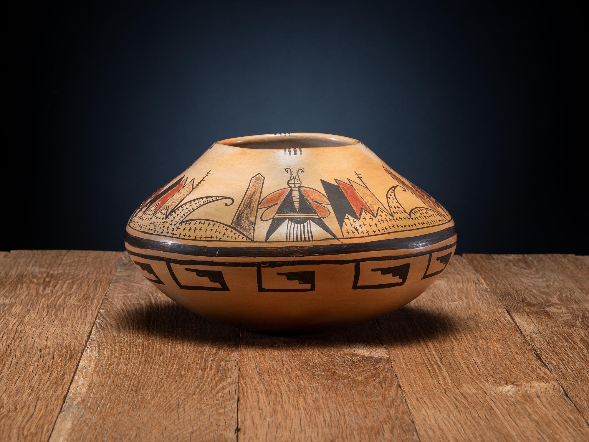 Pottery Jar, with Butterflies