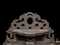 A Chinese Export Carved Hardwood Cabinet