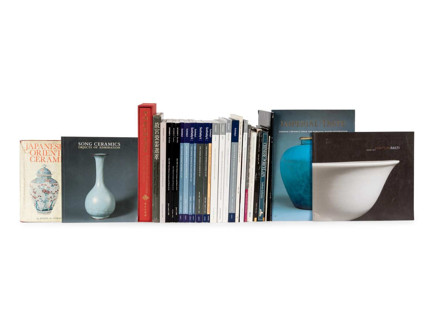 [CHINEESE CERAMICS] A group of reference books and auction catalogues about Chinese ceramics